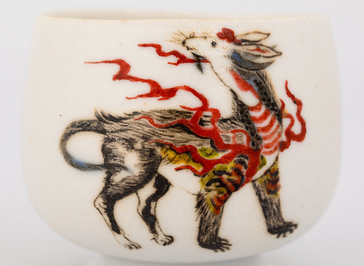Cup # 30621, wood firing/ceramic/hand painting, 78 ml.