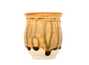 Vessel for mate (kalabas) # 31401, ceramic