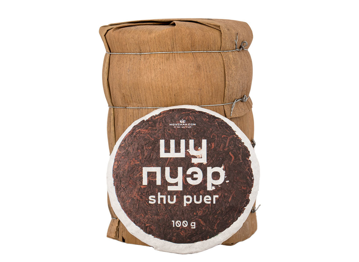 Shu puer mini bing (Moychay.com harvest 2016, press 2020), 100 g