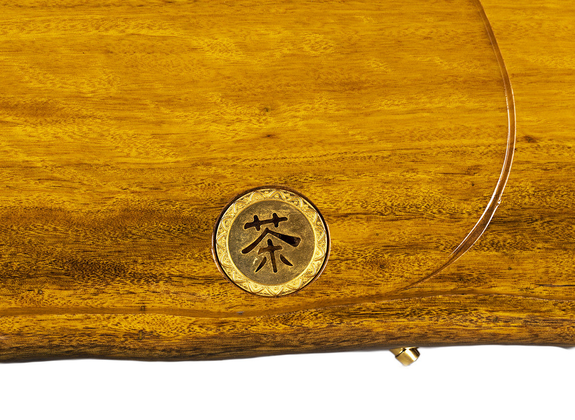 Чайный набор # 31733 (чабань из дерева "цзинь сэ нань му", дерево, щипцы, шланг)