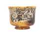 Cup # 31834, wood firing/ceramic/hand painting, 84 ml.