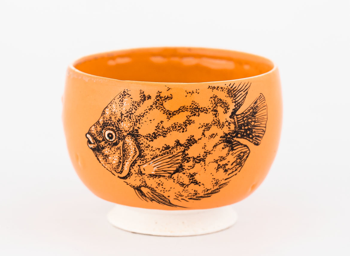 Cup # 31835, wood firing/ceramic/hand painting, 48 ml.