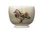 Cup # 31845, wood firing/ceramic/hand painting, 44 ml.