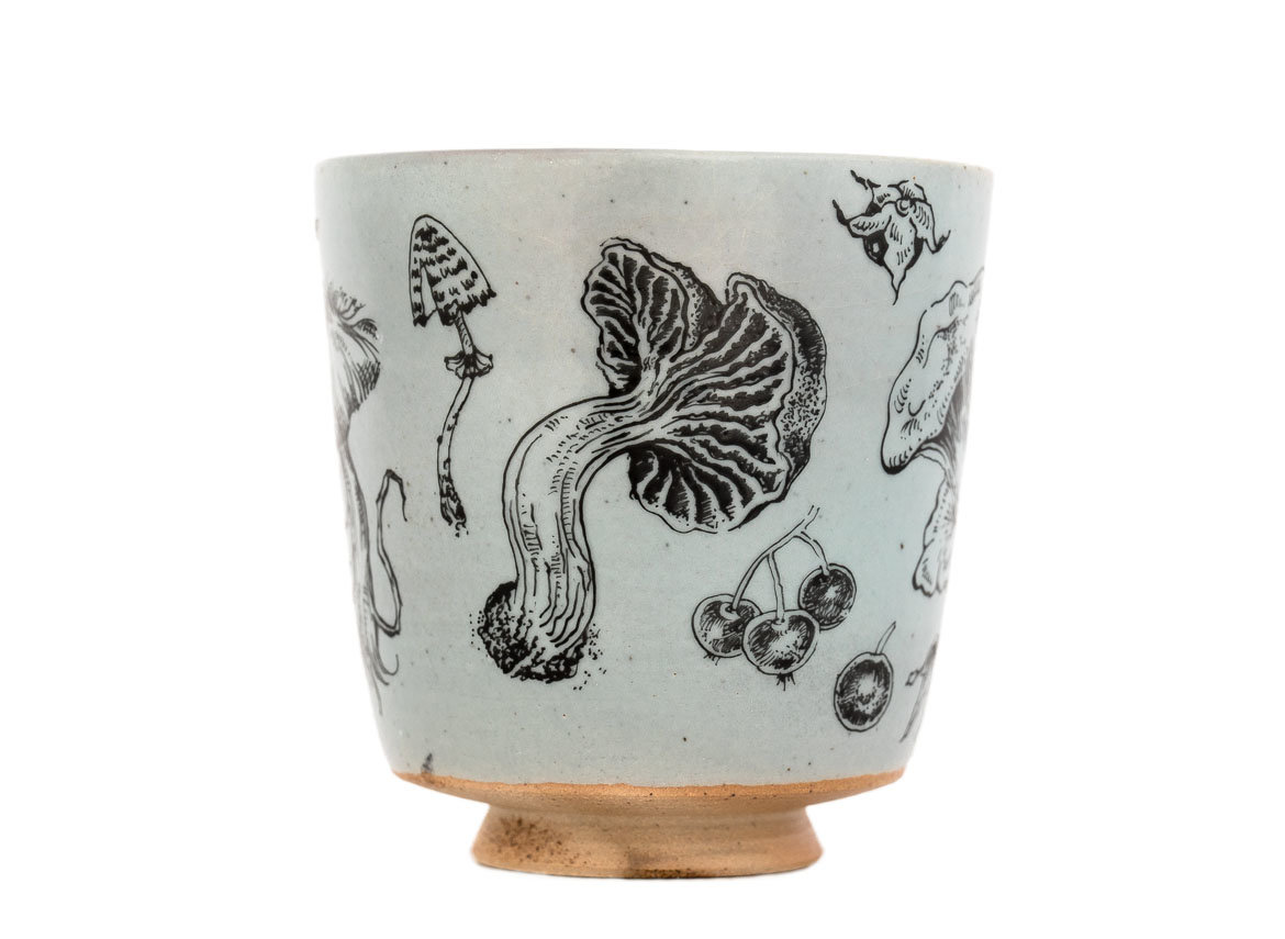 Cup # 31978, wood firing/ceramic/hand painting, 188 ml.