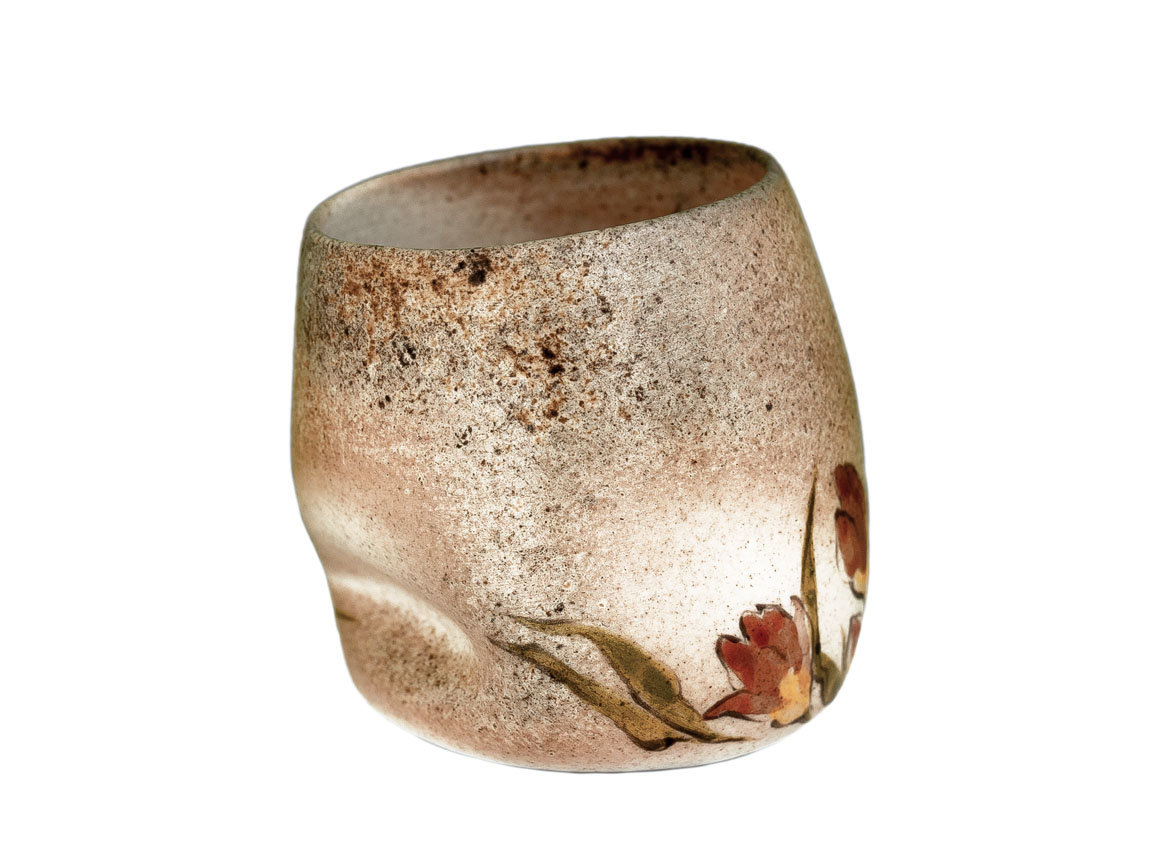 Cup # 31982, wood firing/ceramic/hand painting, 112 ml.