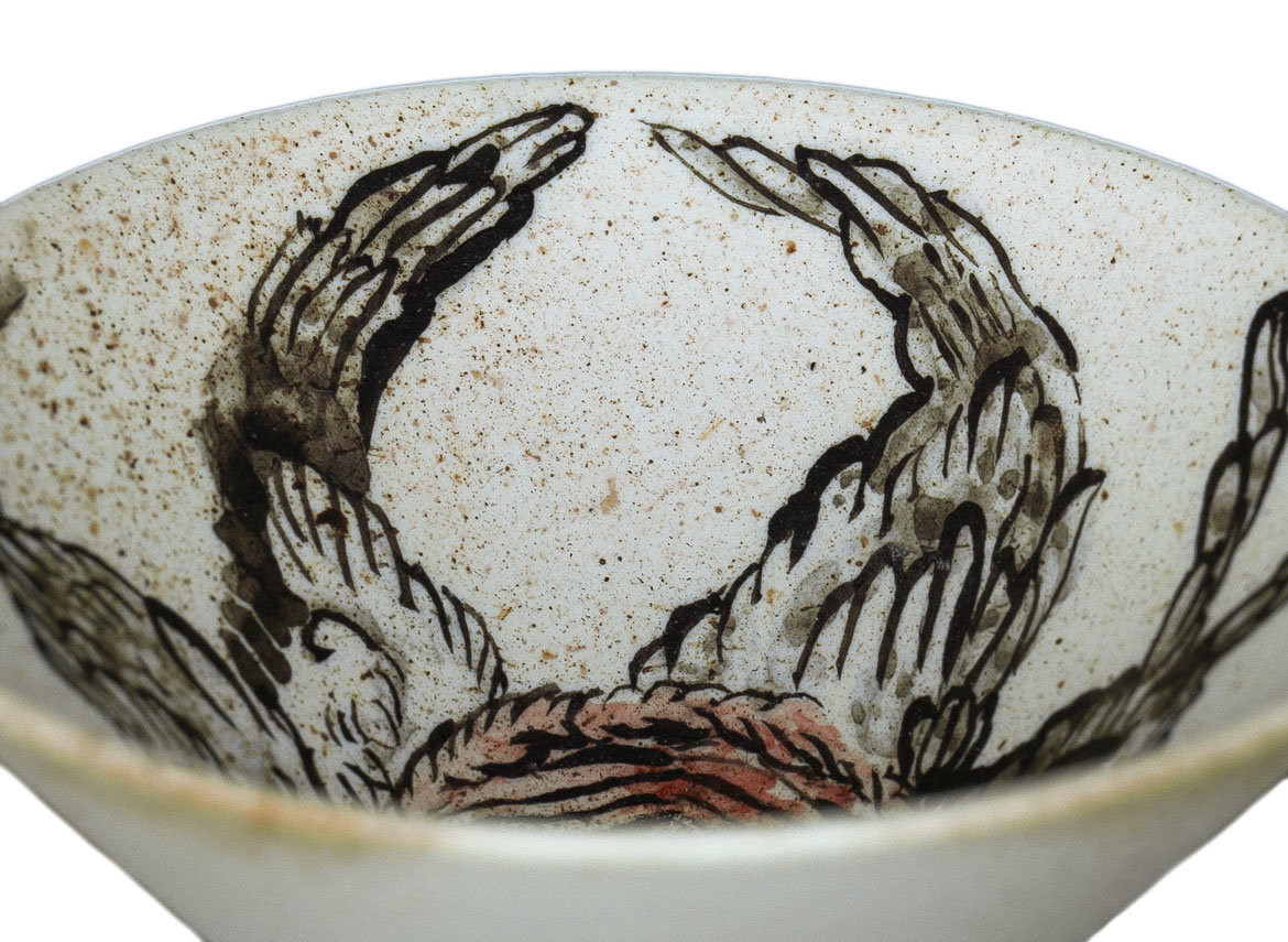 Cup # 32021, wood firing/ceramic/hand painting, 44 ml.