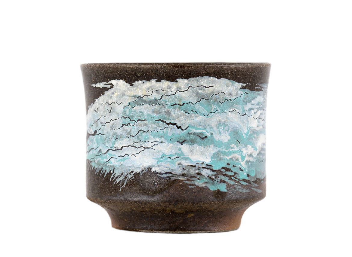 Cup # 32035, wood firing/ceramic/hand painting, 86 ml.