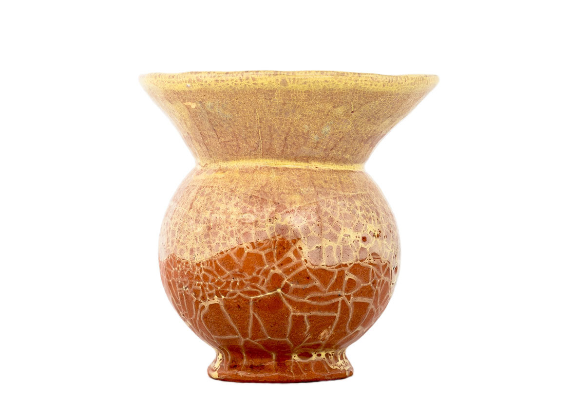 Vessel for mate (kalabas) # 32331, ceramic
