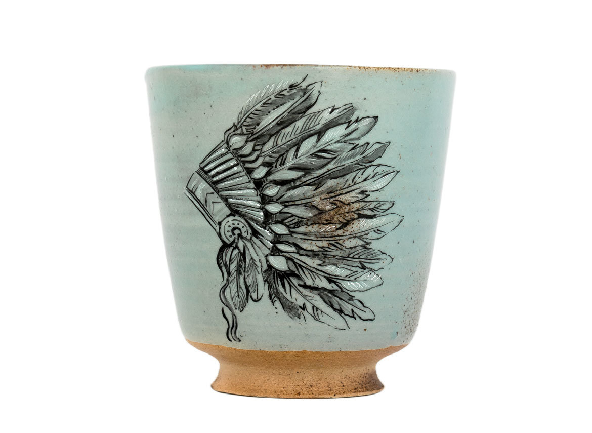 Cup # 32427, wood firing/ceramic/hand painting, 220 ml.