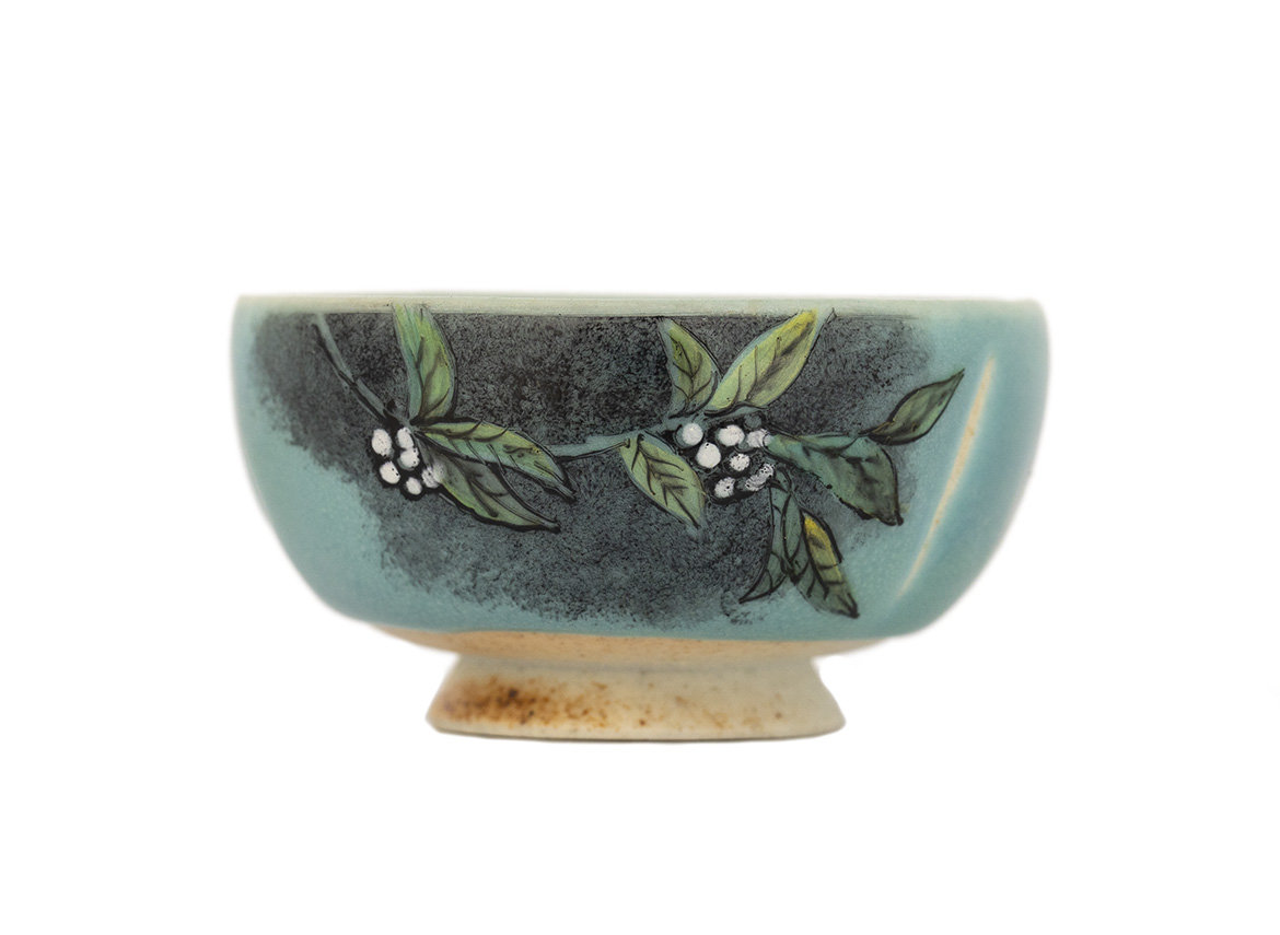 Cup # 32430, wood firing/ceramic/hand painting, 35 ml.