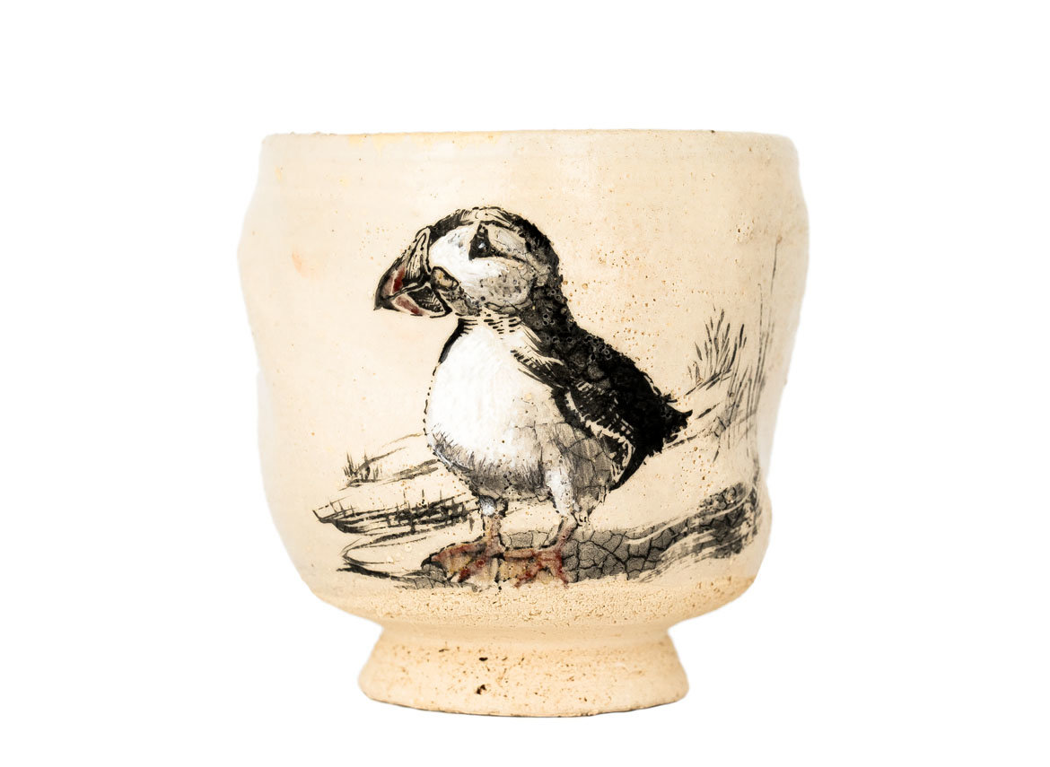 Cup # 32478, wood firing/ceramic/hand painting, 165 ml.