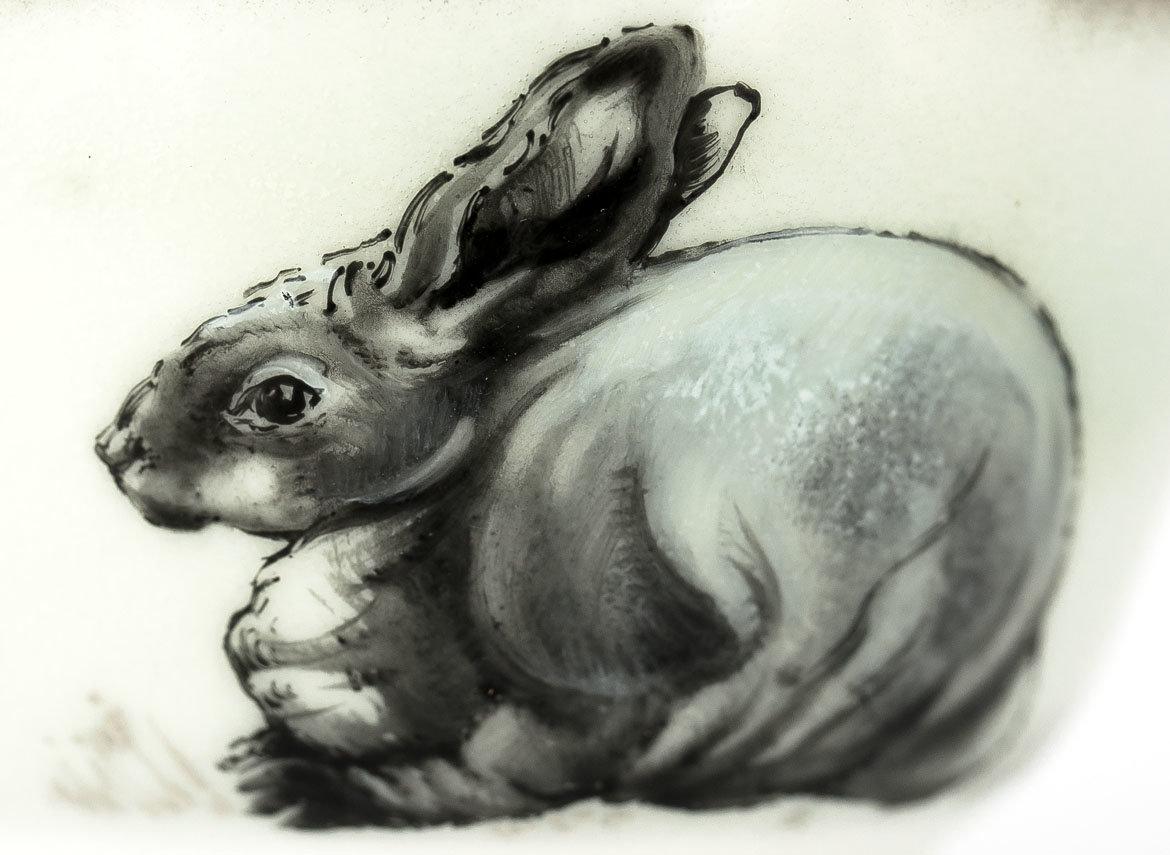 Пиала # 32488, дровяной обжиг/керамика/ручная роспись, 105 мл.