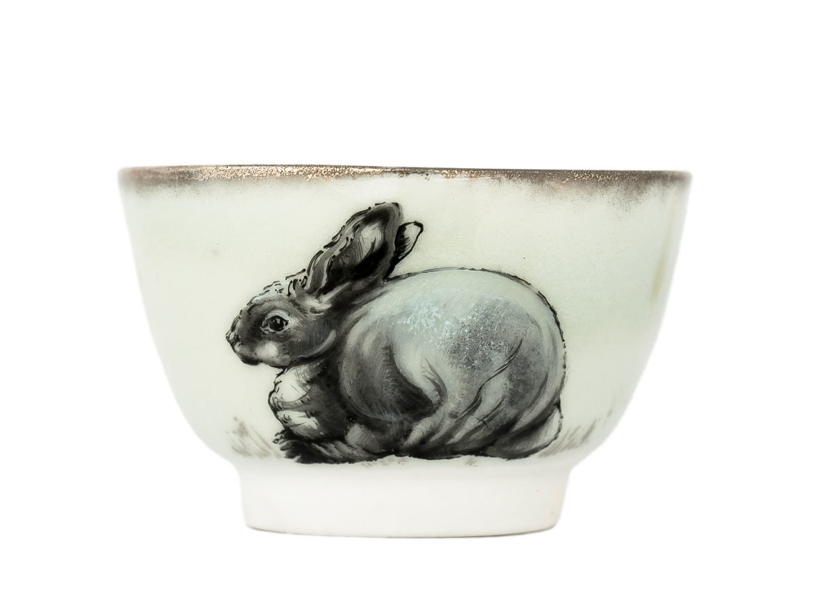 Пиала # 32488, дровяной обжиг/керамика/ручная роспись, 105 мл.