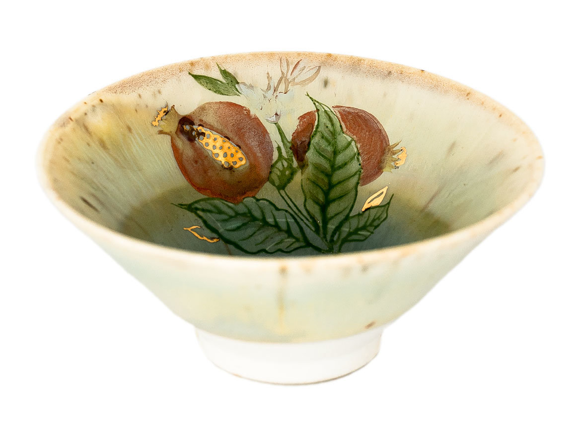 Cup # 32489, wood firing/ceramic/hand painting, 48 ml.