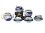 Набор посуды для чайной церемонии # 32497, ( фарфор ): чайник 170 мл., гундаобэй 170 мл., 6 пиал с подставками по 40 мл.