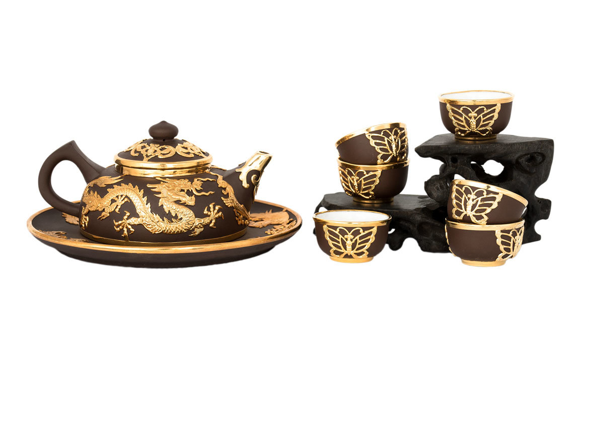 Set for tea ceremony # 32500, ( clay ): teapot 250 ml., teaboat., 6 cup 25 ml.