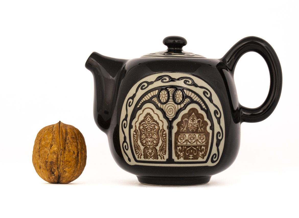 Набор посуды для чайной церемонии # 32504, ( керамика ): чайник 245 мл., гундаобэй 295 мл., 6 чайных пар 45/40 мл.