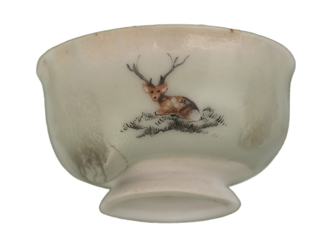 Cup # 32646, wood firing/ceramic/hand painting, 50 ml.