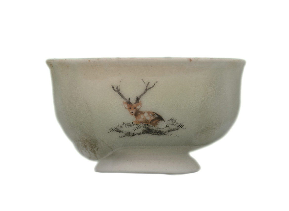 Cup # 32646, wood firing/ceramic/hand painting, 50 ml.