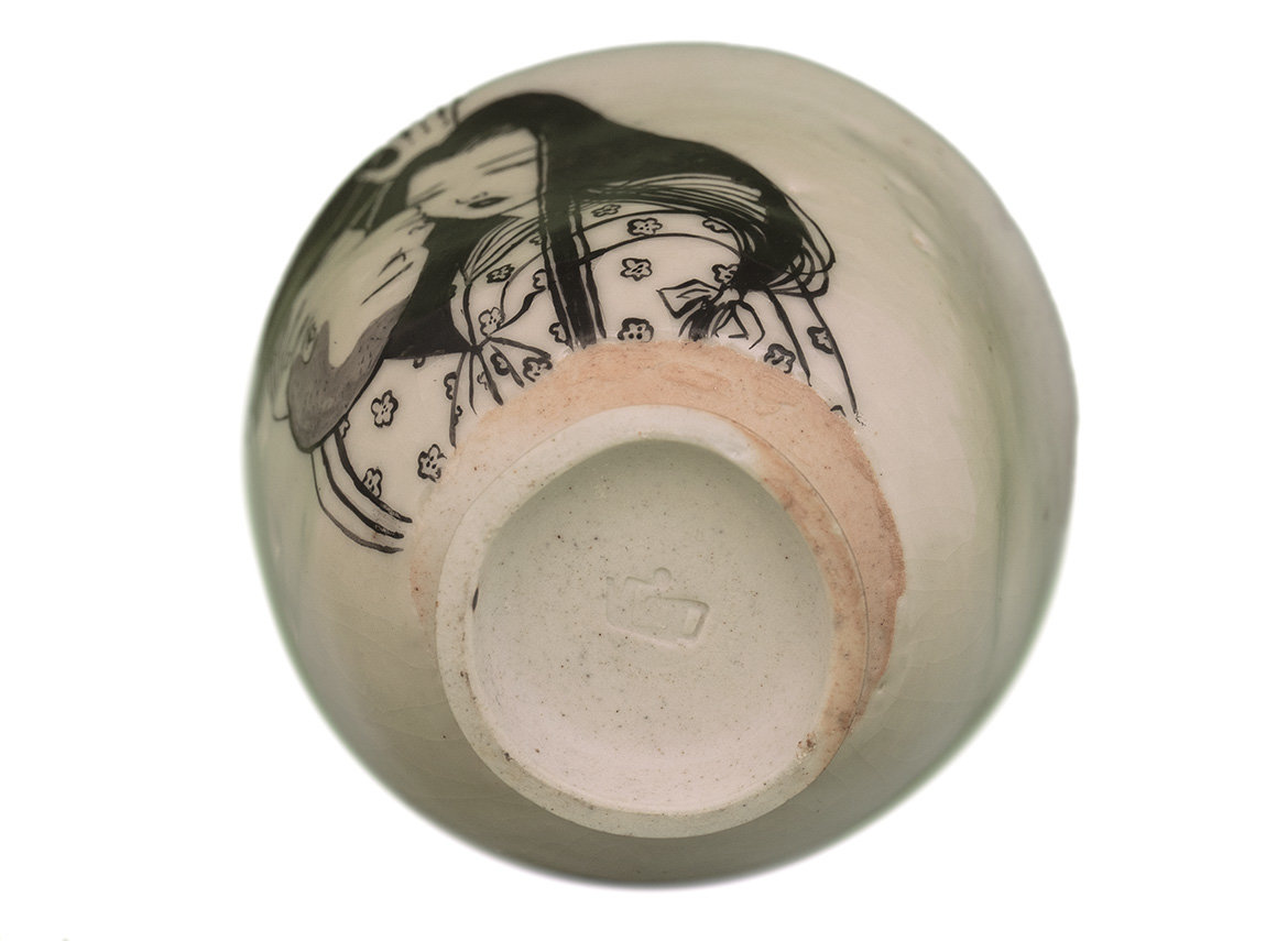 Cup # 32654, wood firing/ceramic/hand painting, 170 ml.