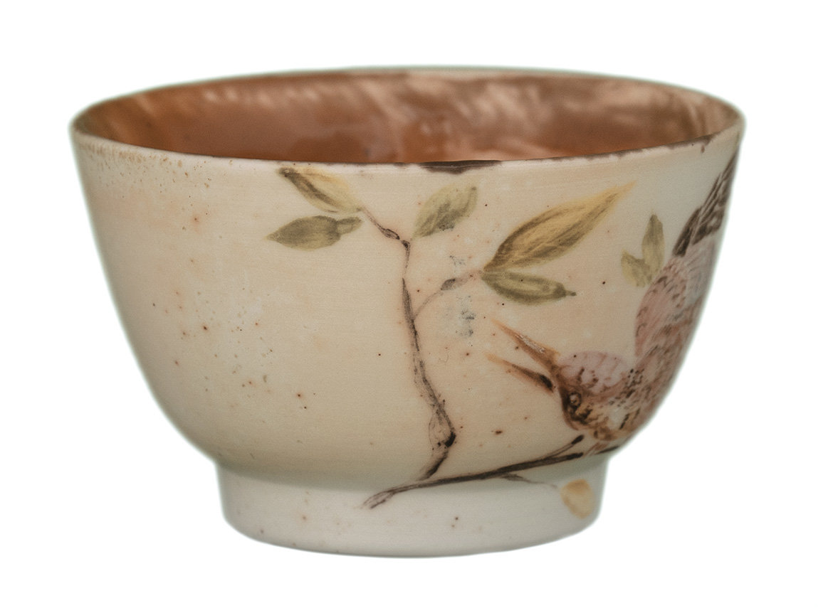 Cup # 32739, wood firing/ceramic/hand painting, 100 ml.