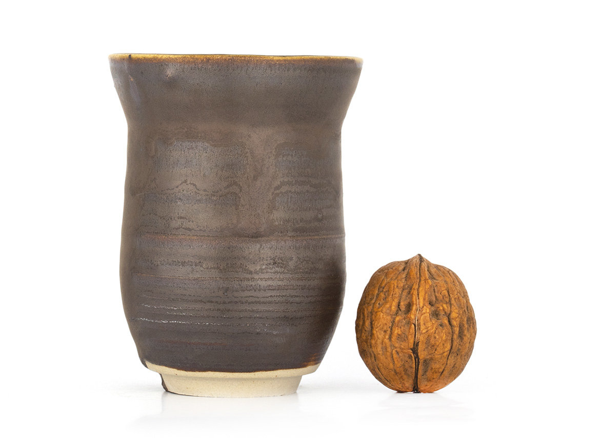 Vessel for mate (kalabas) # 32852, wood firing/ceramic