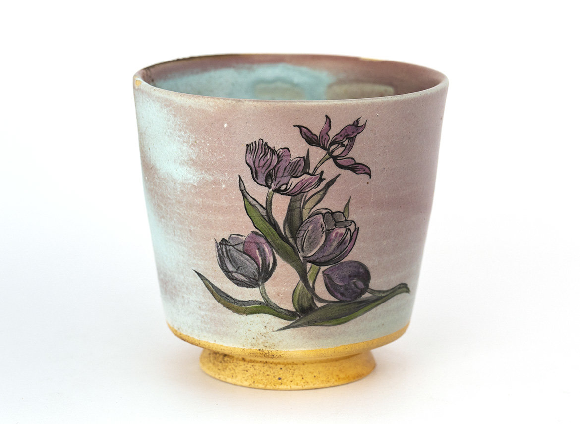 Cup # 32888, wood firing/ceramic/hand painting, 225 ml.
