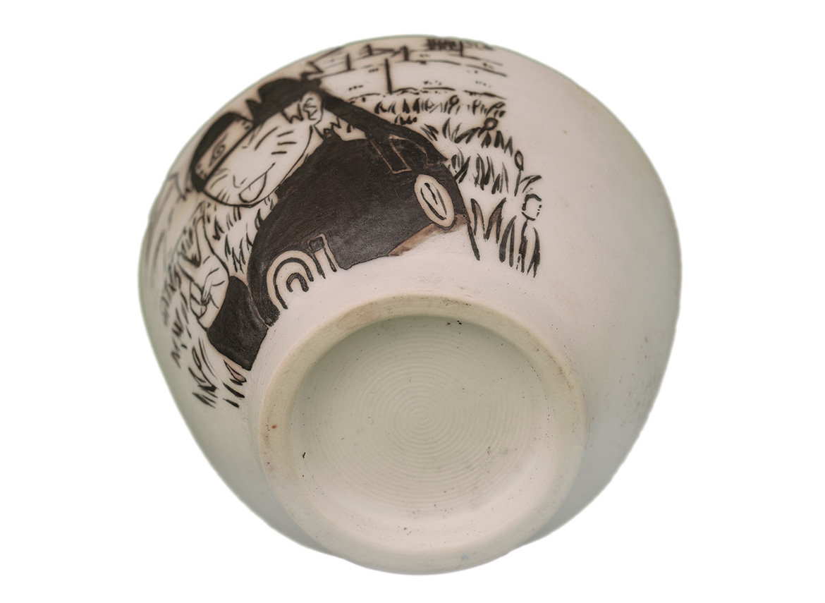 Cup # 32938, wood firing/ceramic/hand painting, 110 ml.