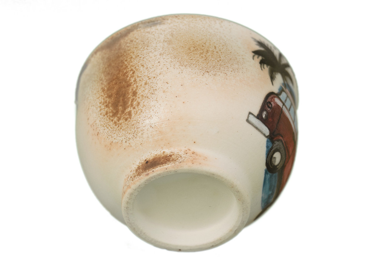 Cup # 32940, wood firing/ceramic/hand painting, 124 ml.