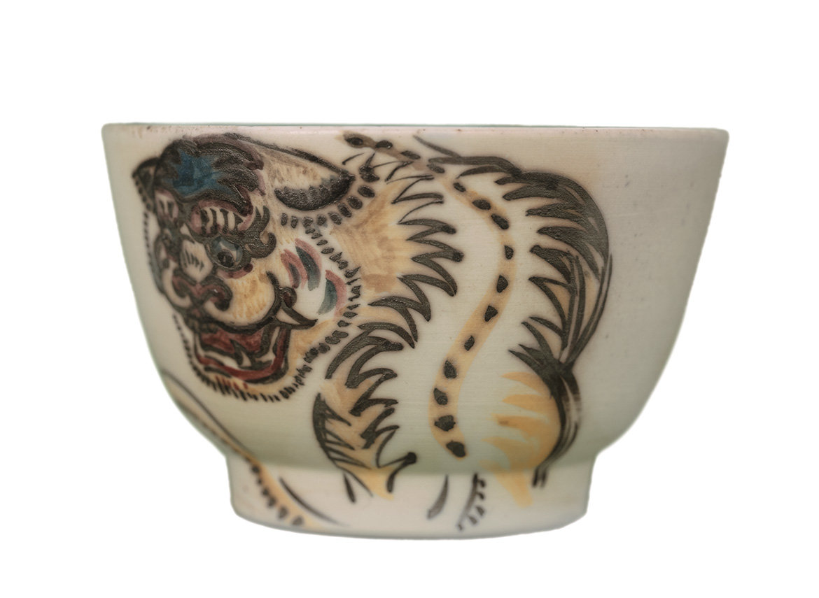 Cup # 32941, wood firing/ceramic/hand painting, 110 ml.