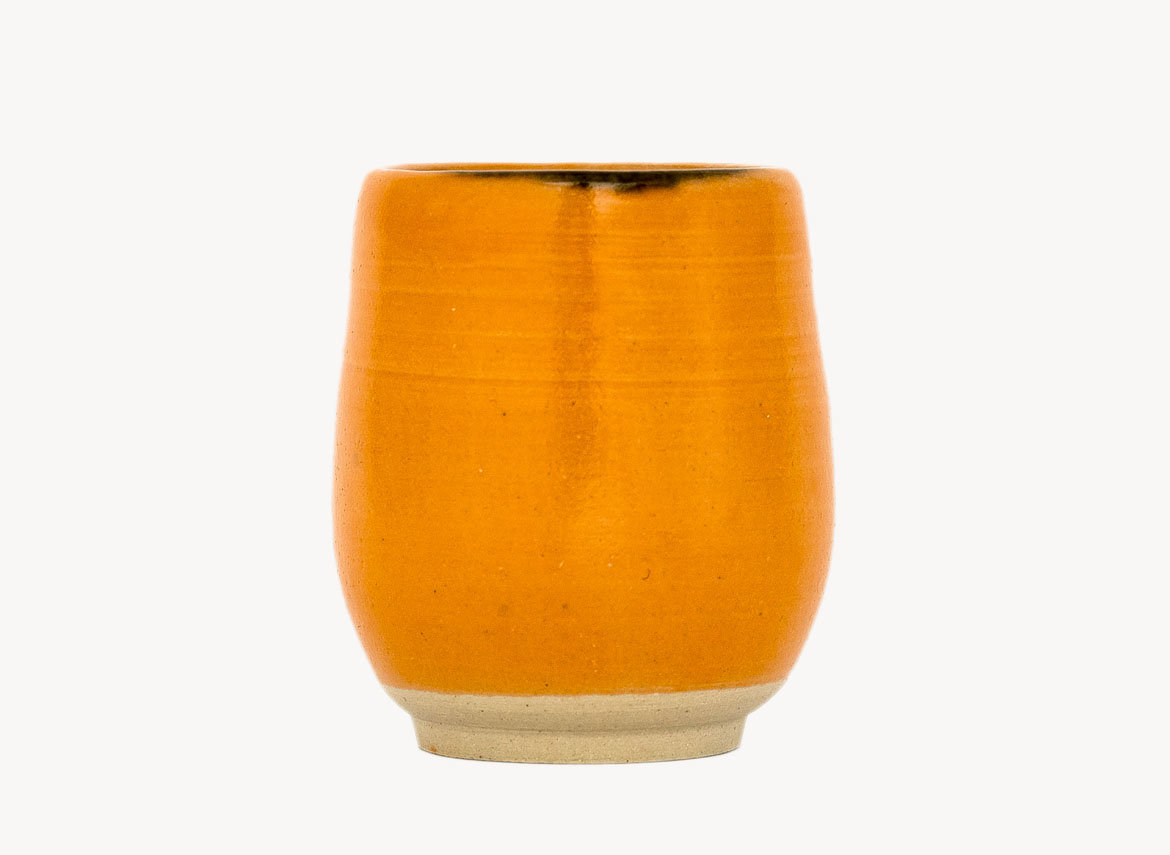 Vessel for mate (kalabas) # 33063, ceramic