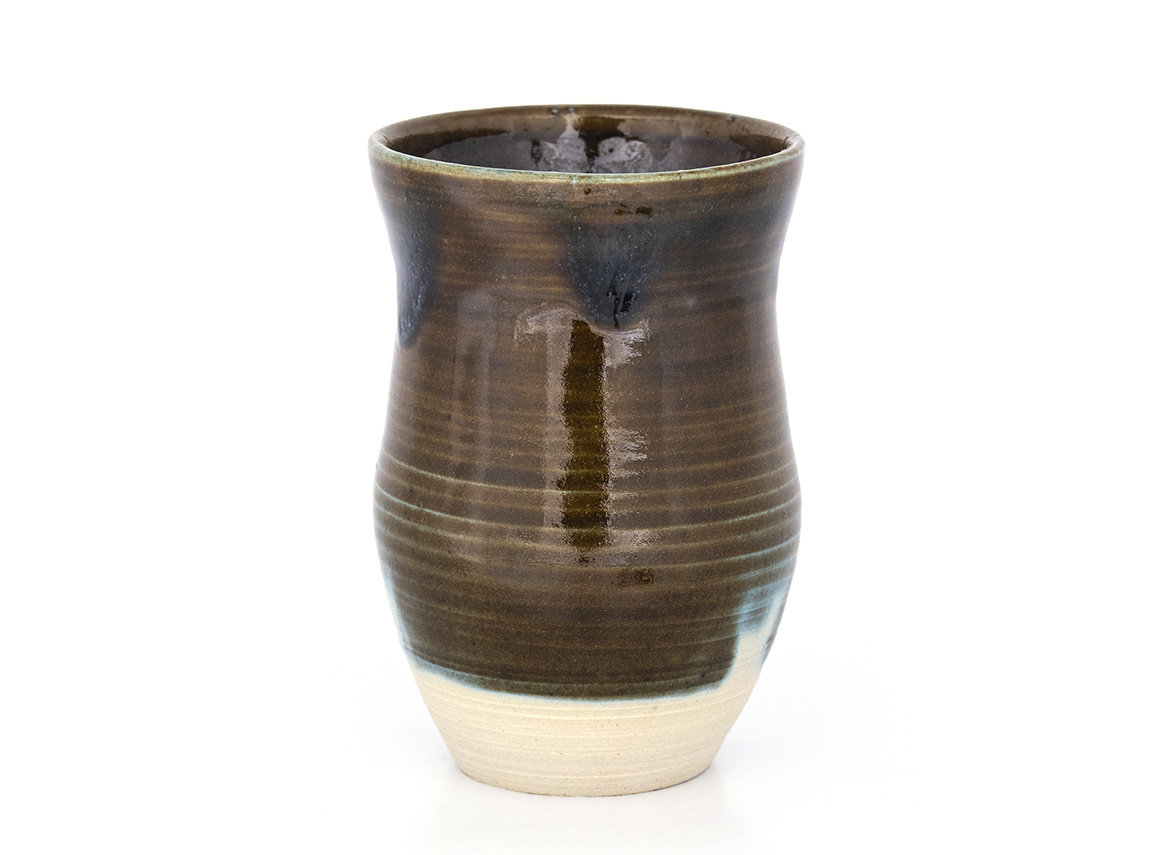 Vessel for mate (kalabas) # 33108, ceramic