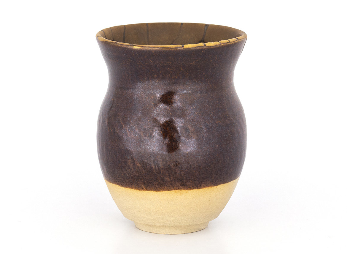 Vessel for mate (kalabas) # 33124, ceramic