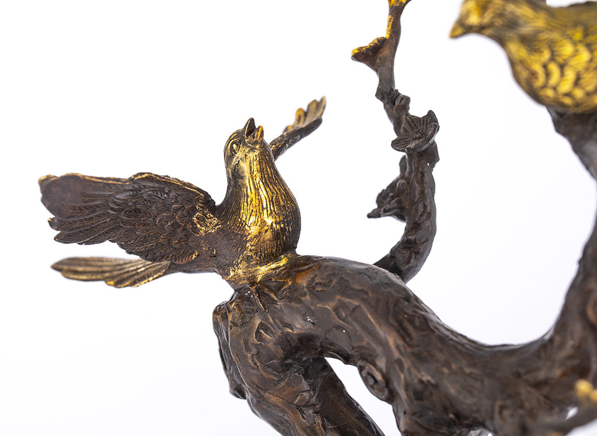 Птицы на дереве # 33238, бронзовая статуэтка
