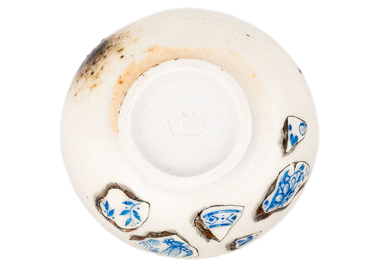 Пиала # 33318, дровяной обжиг/керамика/ручная роспись, 45 мл.