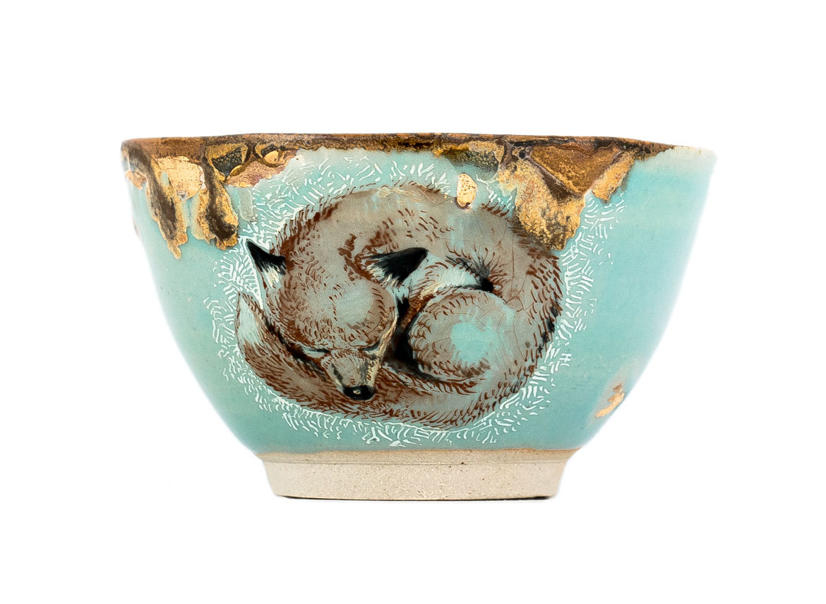 Cup # 33330, wood firing/ceramic/hand painting, 130 ml.