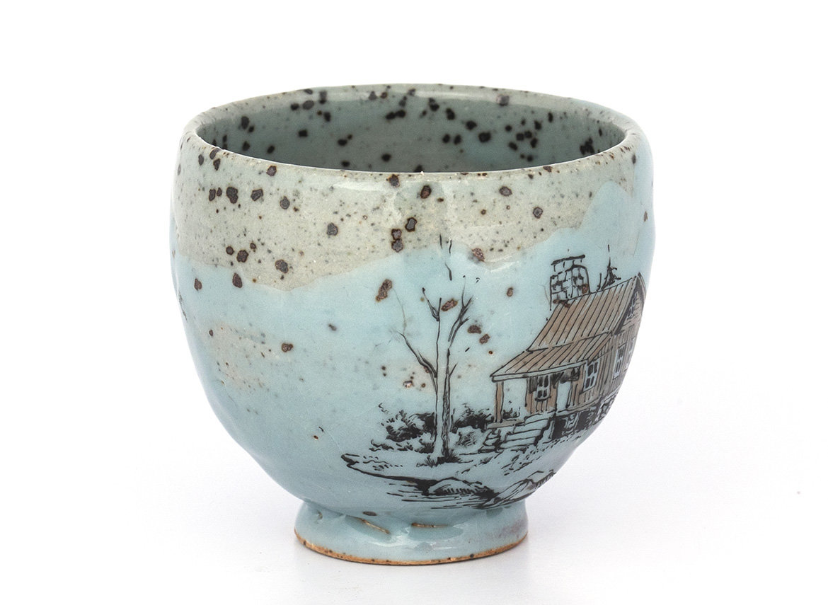 Cup # 33332, wood firing/ceramic/hand painting, 110 ml.