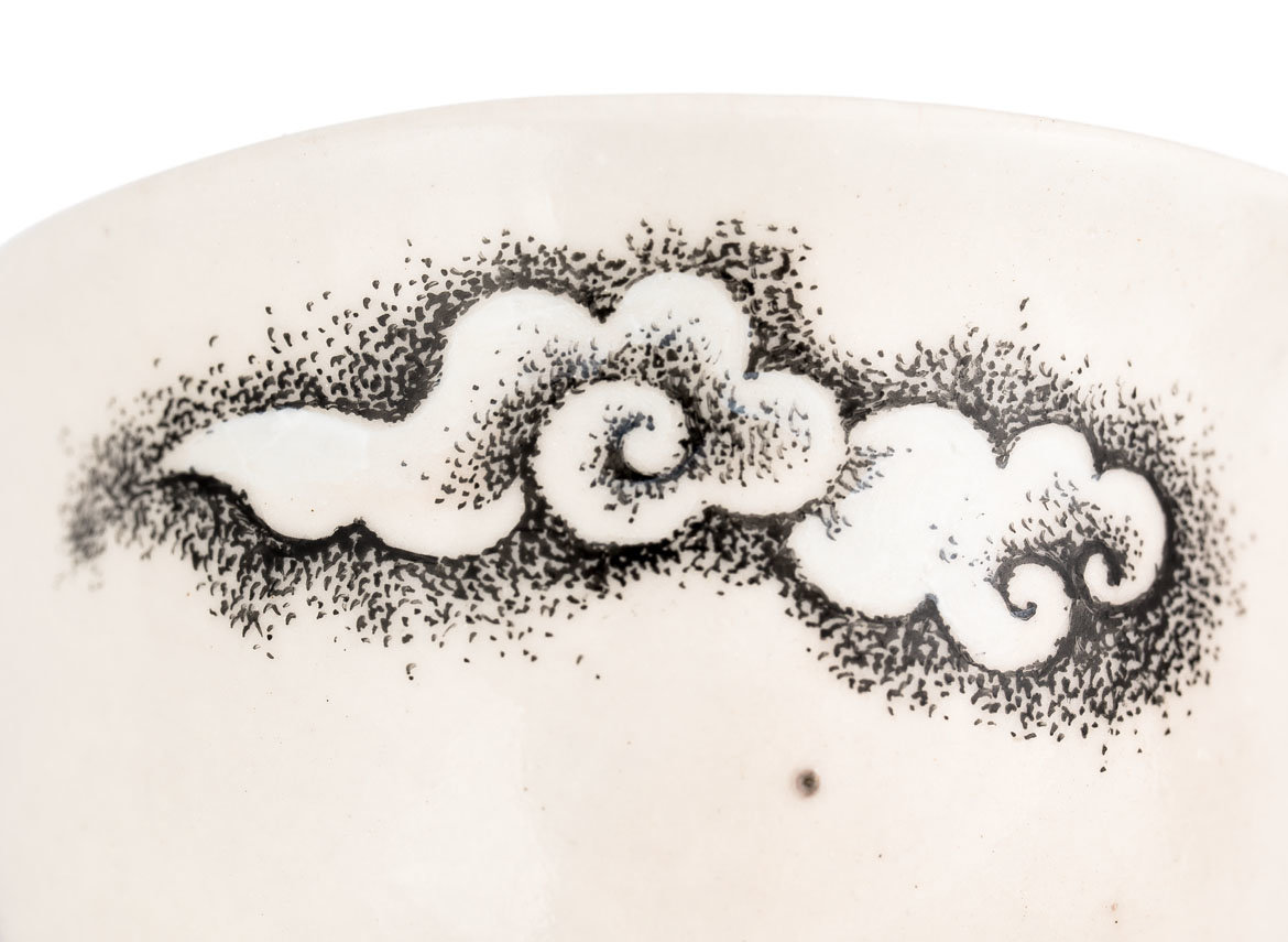 Cup # 33338, wood firing/ceramic/hand painting, 230 ml.
