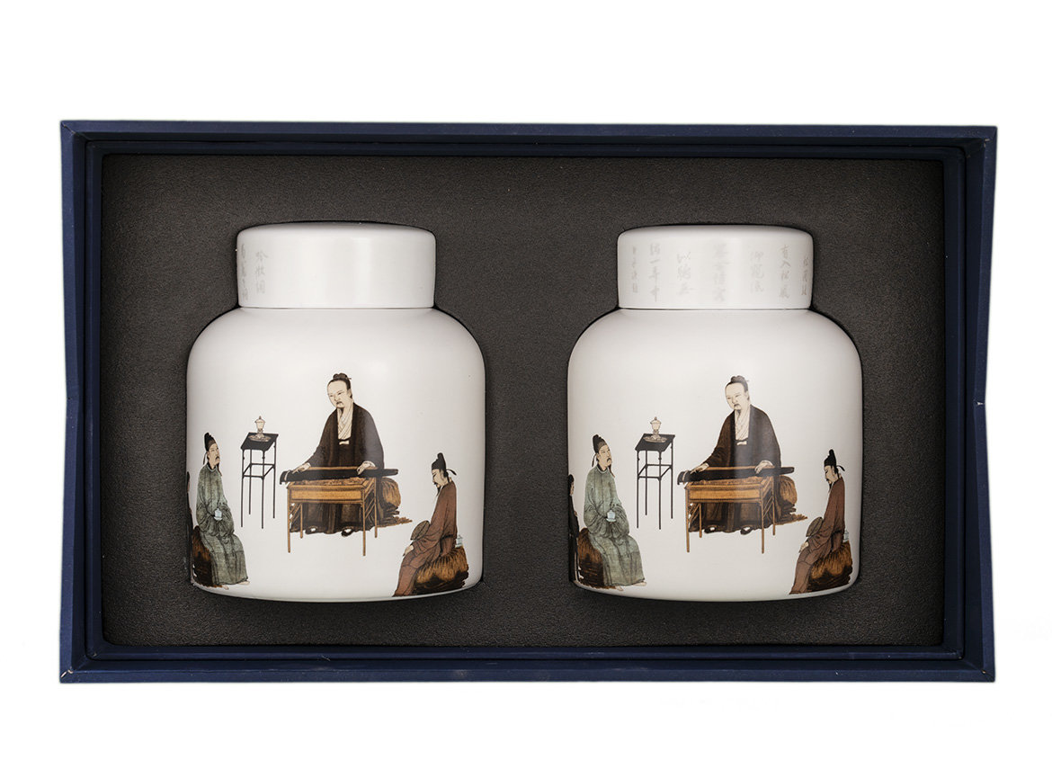 Gift tea set (2 teamesh) # 33439, porcelain