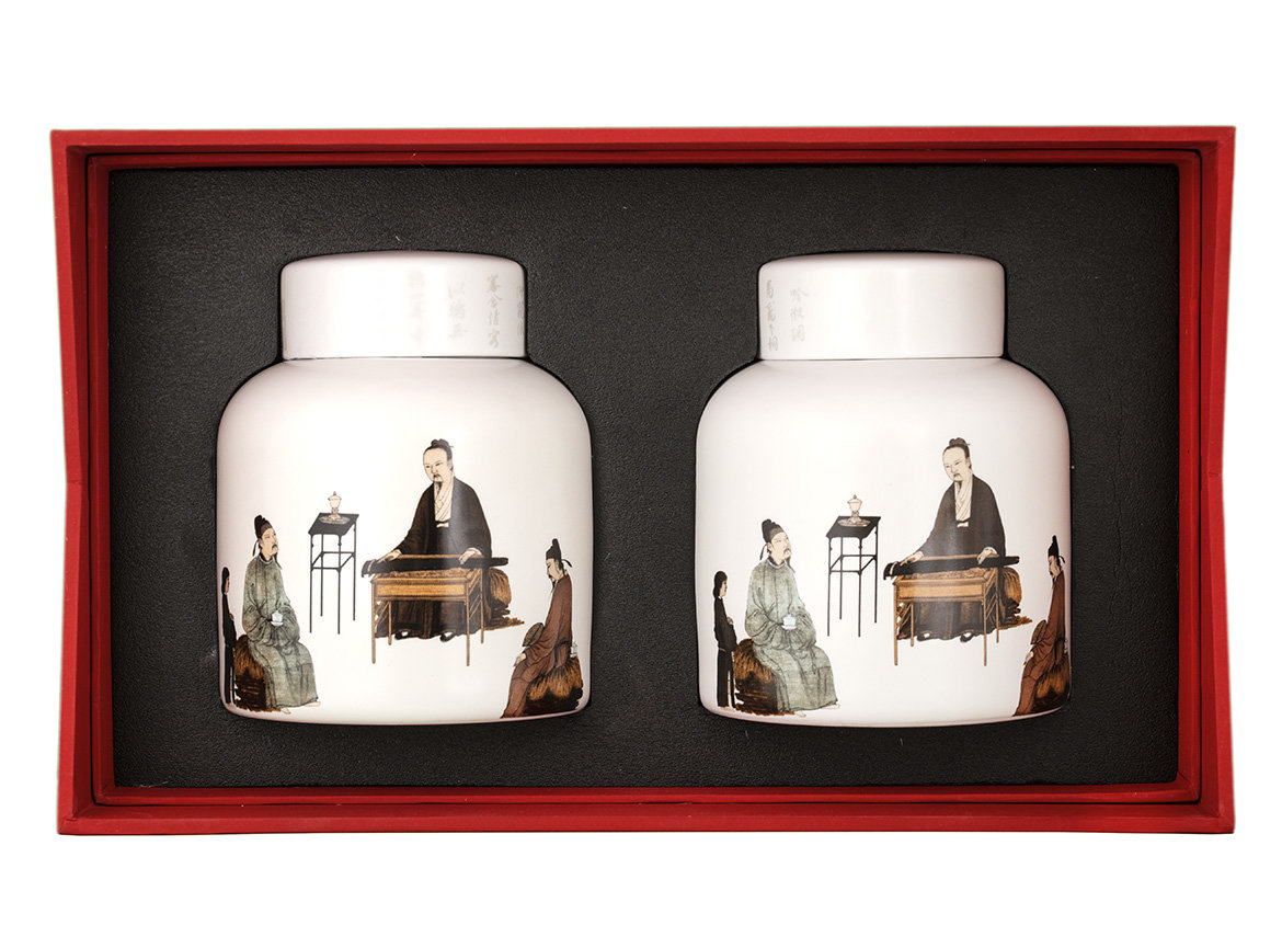 Gift tea set (2 teamesh) # 33440, porcelain