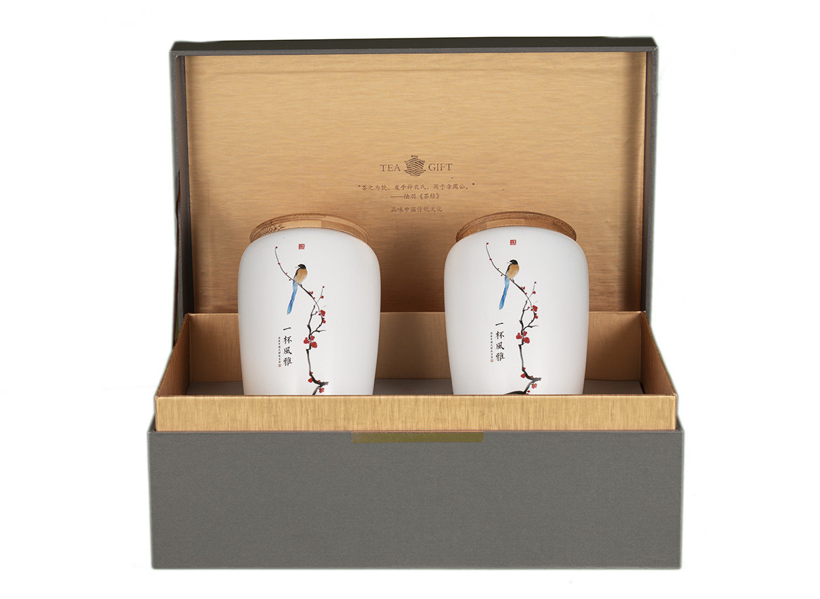 Gift tea set (2 teamesh) # 33450, porcelain