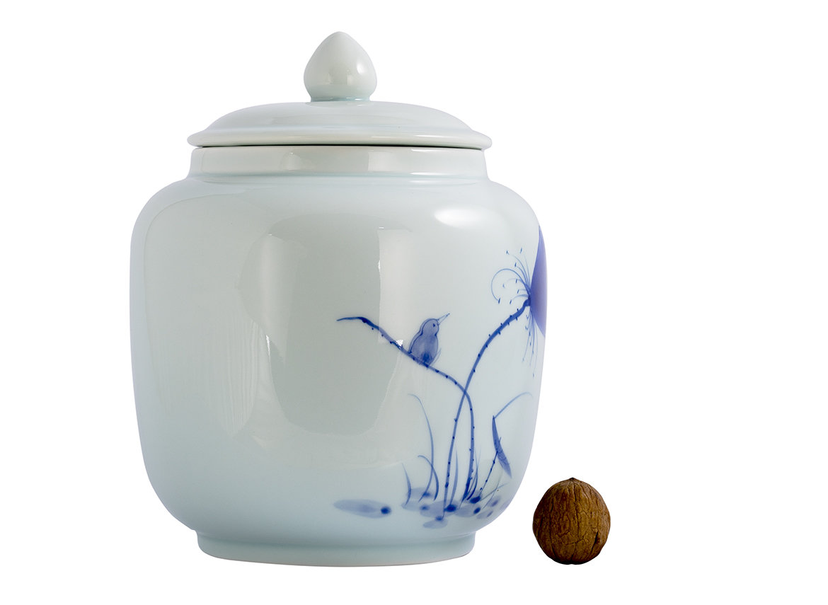 Teacaddy with gift box # 33467, porcelain