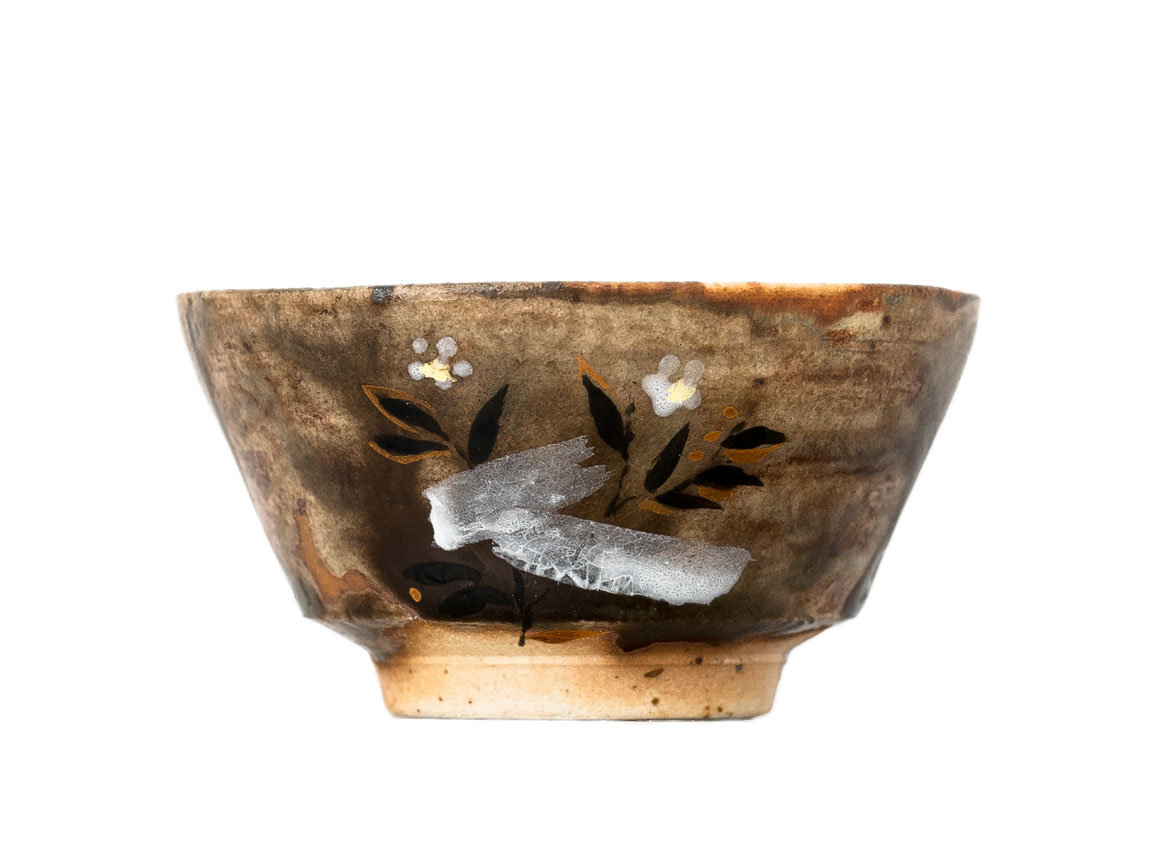 Cup # 33661, wood firing/ceramic/hand painting, 28 ml.