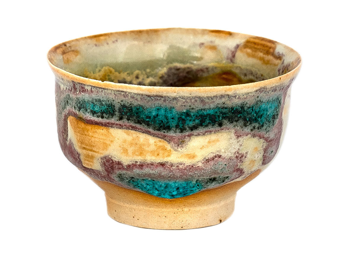 Cup # 33662, wood firing/ceramic/hand painting, 58 ml.