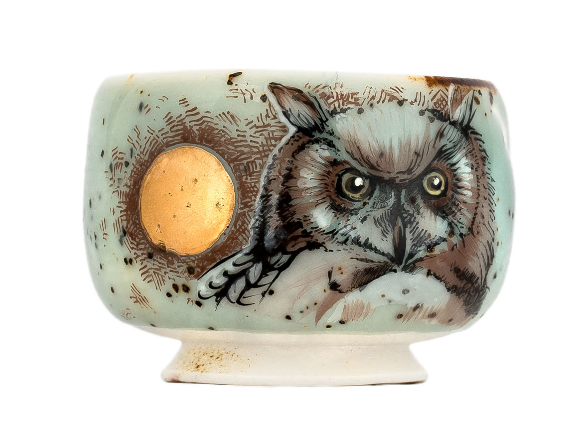 Cup # 33674, wood firing/ceramic/hand painting, 68 ml.