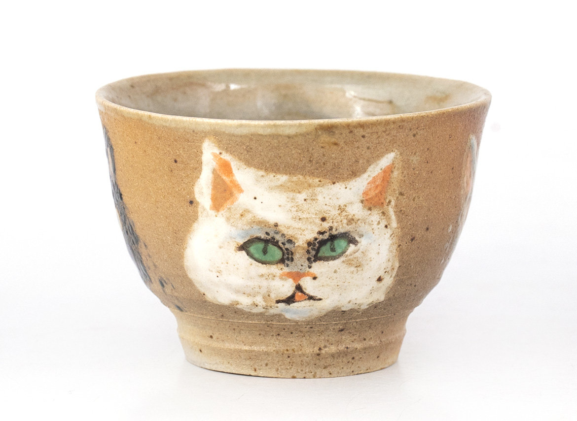 Cup # 33683, wood firing/ceramic/hand painting, 40 ml.
