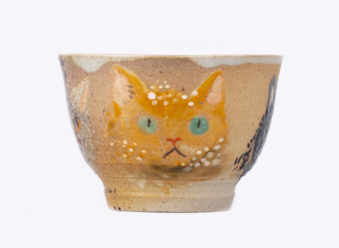 Cup # 33683, wood firing/ceramic/hand painting, 40 ml.