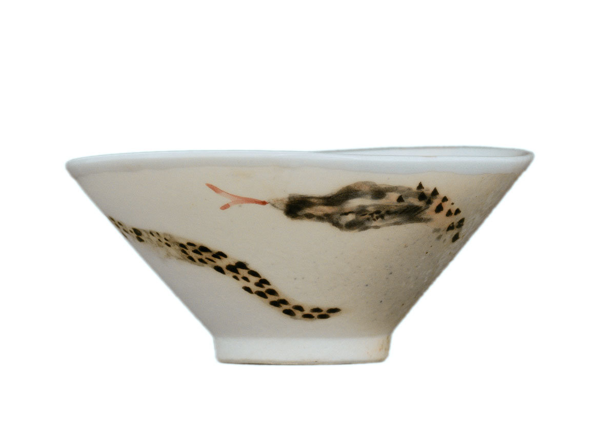 Cup # 33695, wood firing/ceramic/hand painting, 46 ml.