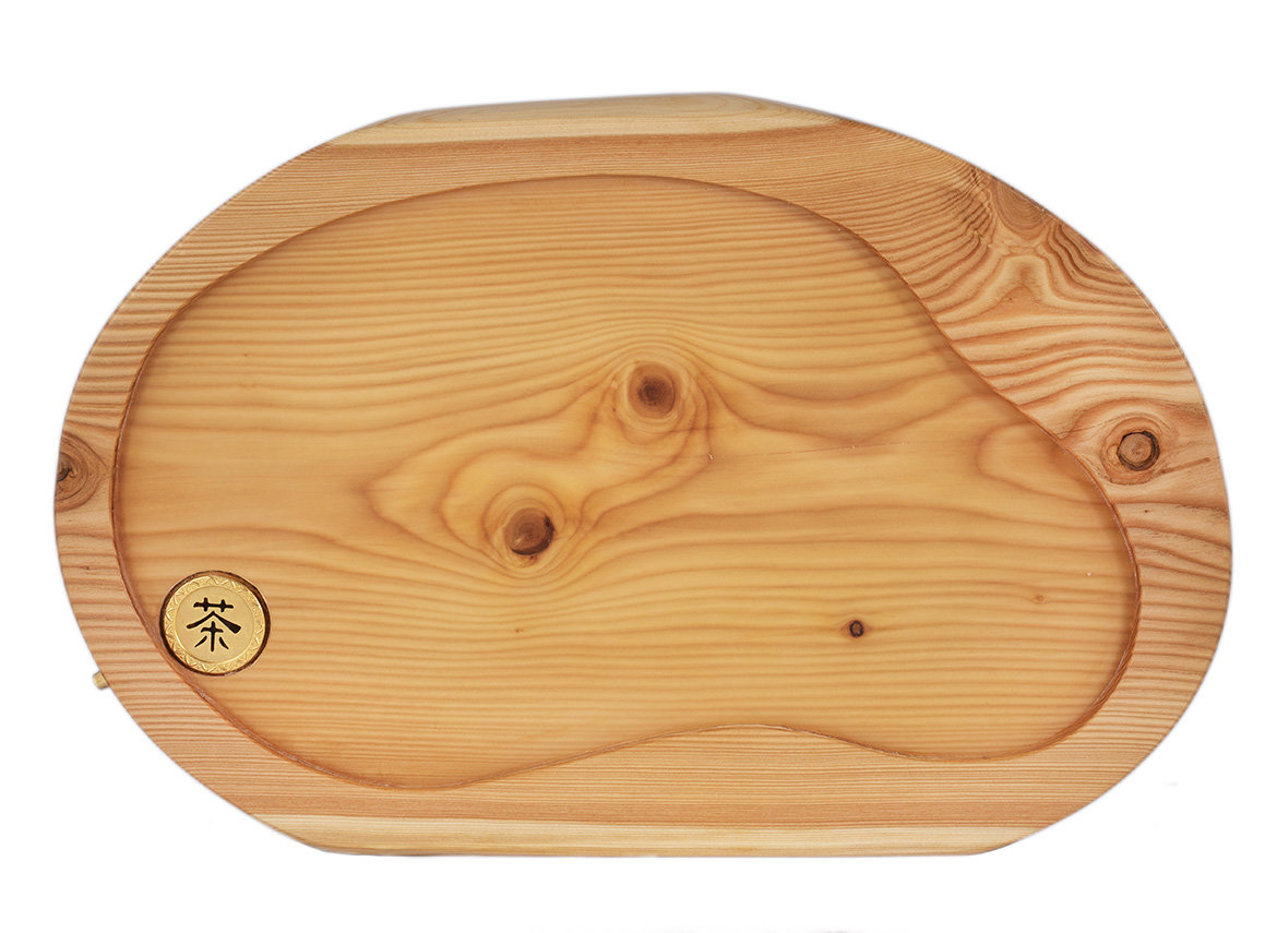 Handmade tea tray # 33745, wood, siberian larch