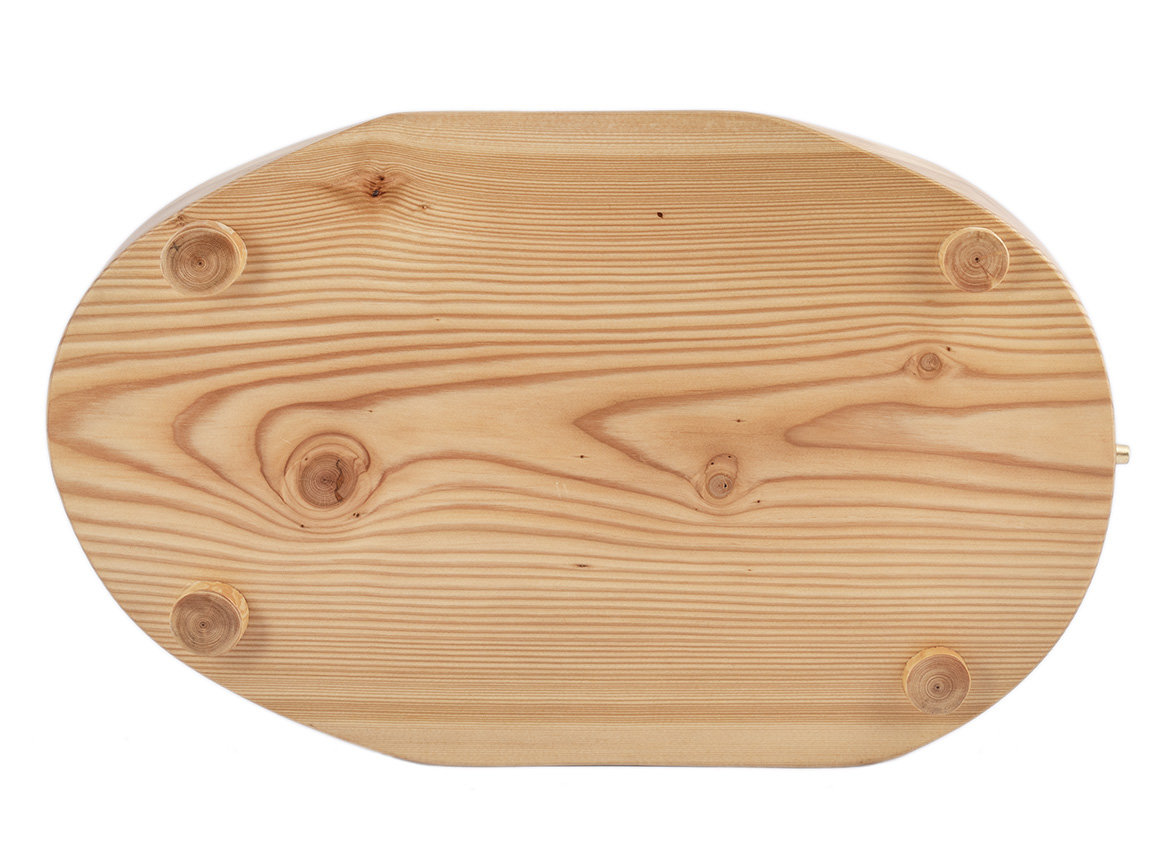 Handmade tea tray # 33751, wood, siberian larch